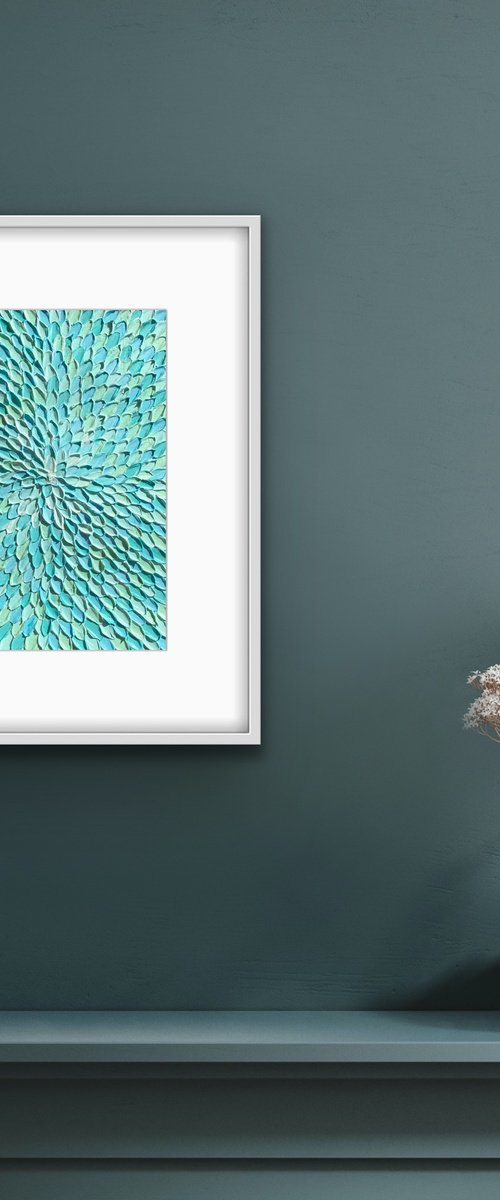 Colors of Whitsundays (on paper, unframed) by Guzaliya Xavier