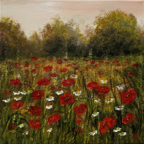 Summer Poppy Field by Tanja Frost