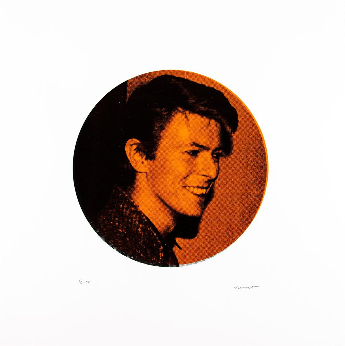 David Bowie Cafe Royal - Orange by Vincent McEvoy