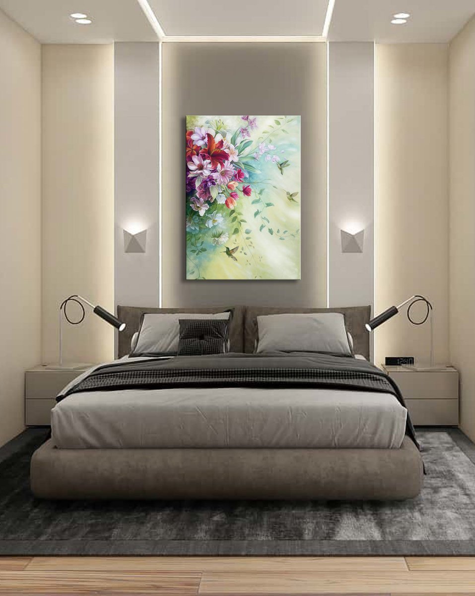 Photorealistic Botanical Oil Painting By Anna Steshenko, 28 X 39, Magic Of The Spring, Original Artwork