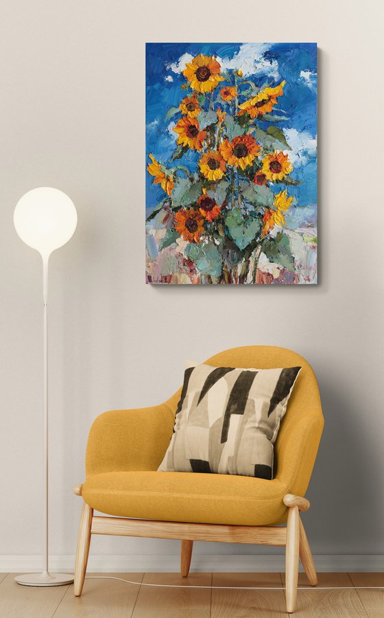 Blooming Sunflowers