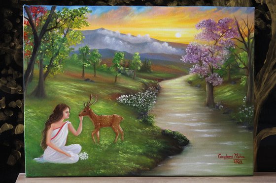 Shakuntala - Oil Landscape