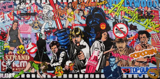 Always Cinematica 240cm x 120cm Star Wars Movies Textured Urban Pop Art