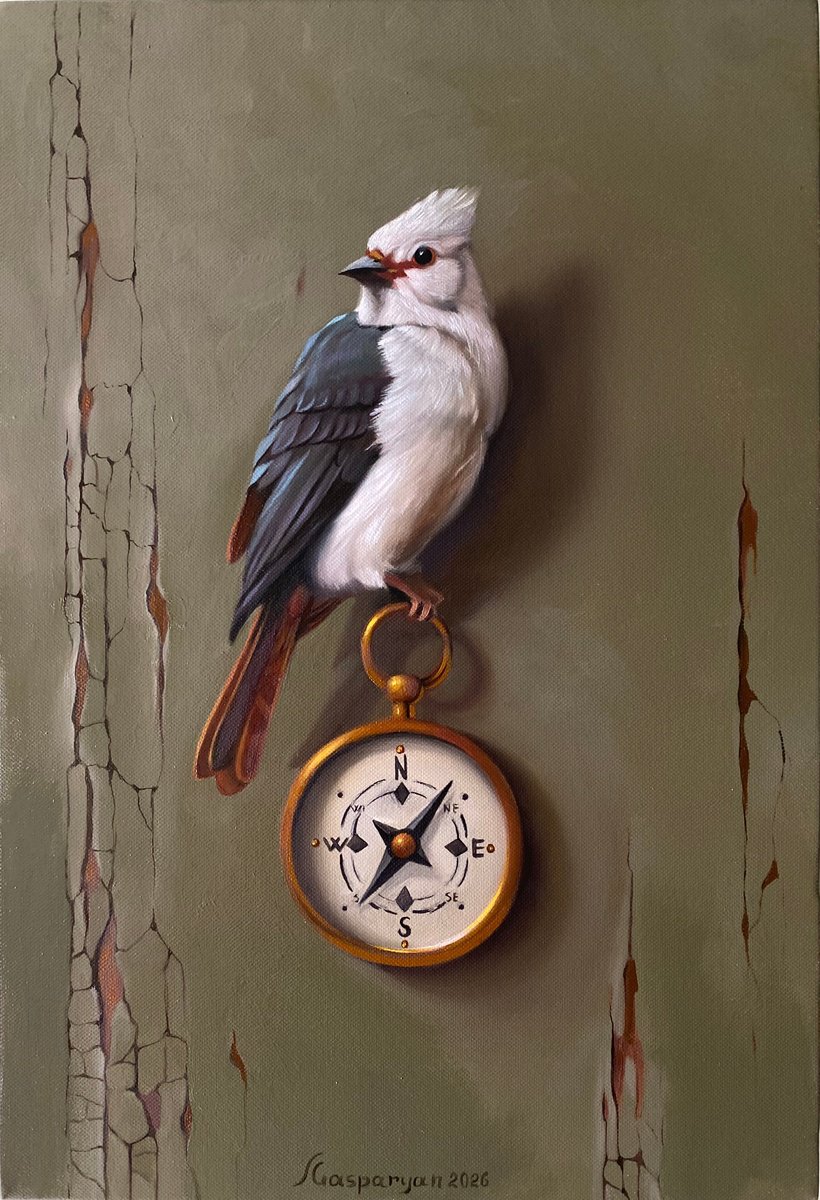 Photorealistic Oil Painting , Where Instinct Points By Ara Gasparian, 9 X 14, Artwork For Sale On Artfinder