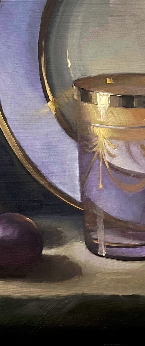 Tea light and figs by Susie Cornwall