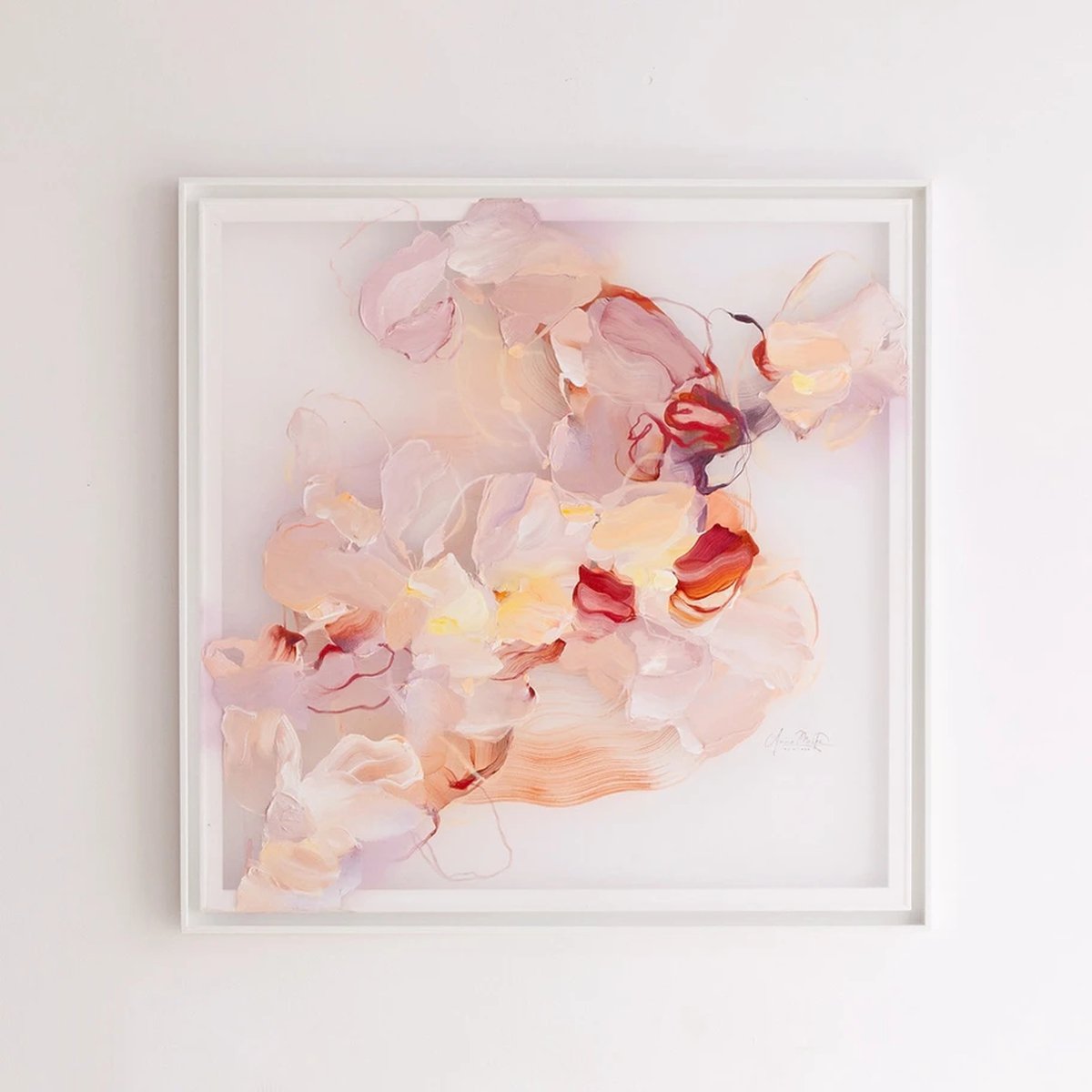 Abstract Acrylic Painting By Anna Maiko, 34 X 34, Dreamy Meadow, Original Artwork