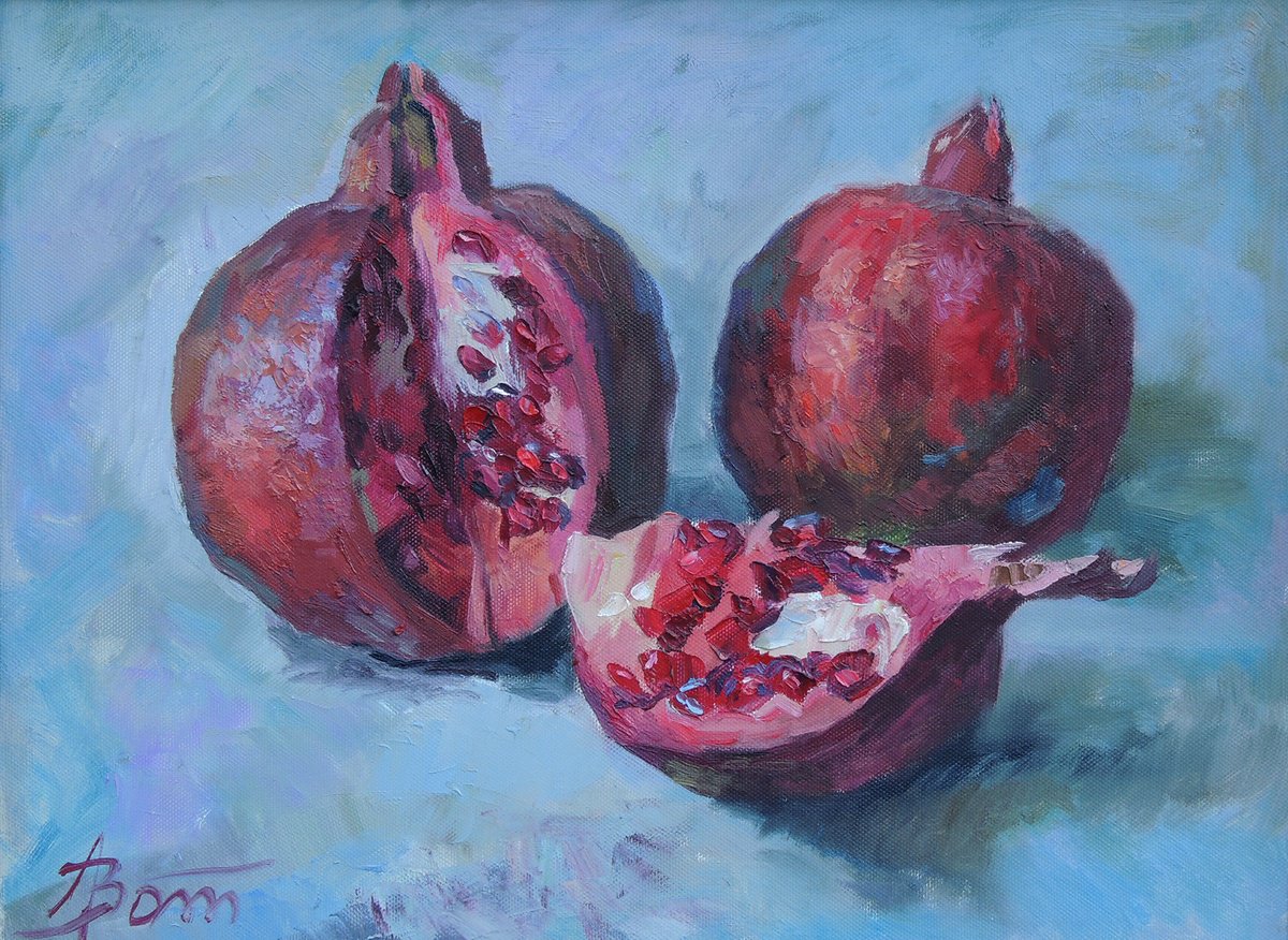 Two pomegranates by Andrey Zotov