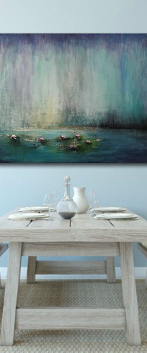Beautiful memories water lilies by Henrieta Angel