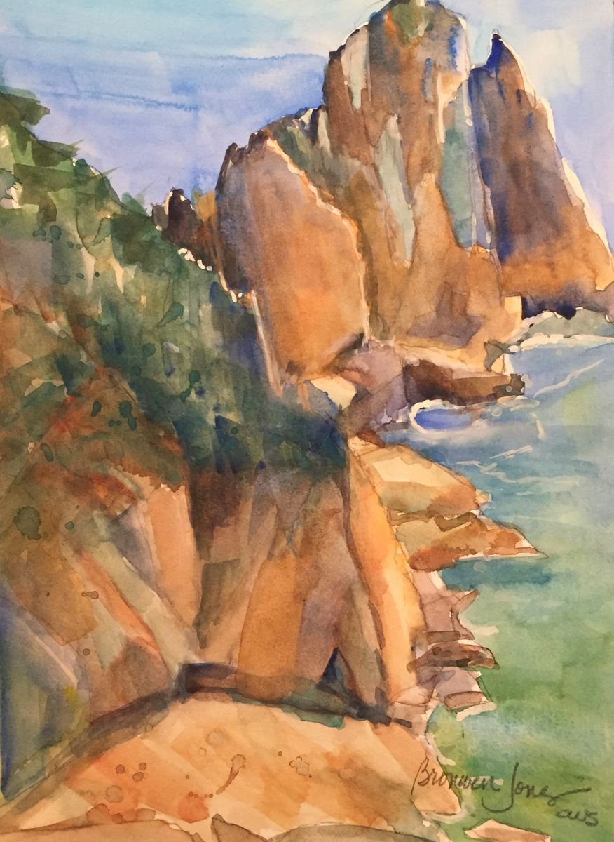 Cliffs of Capri by Bronwen Jones