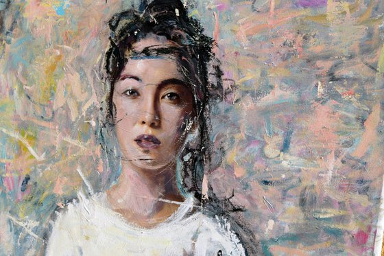 OFFER! Asian girl (L'une 75) * 45.3 x 36.6 inches