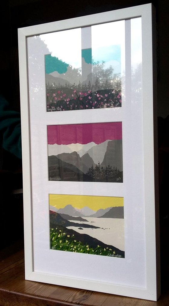 Langdale, Borrowdale & Wastwater - Framed paintings