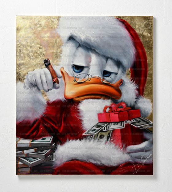 Giclee Santa Duck