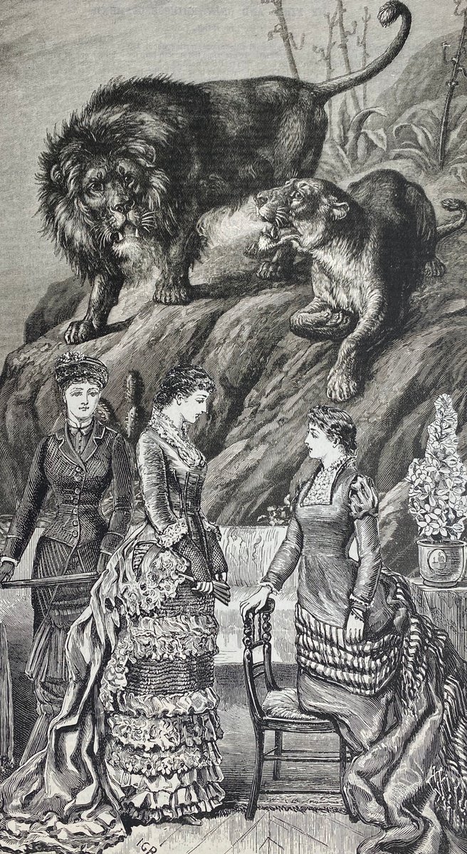 Surrealistic Portrait Collage By Tudor Evans, 6 X 11", The Parlour Lions, Original Artwork