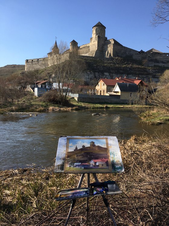 At the foot of the fortress. Kamyanets-Podilsky