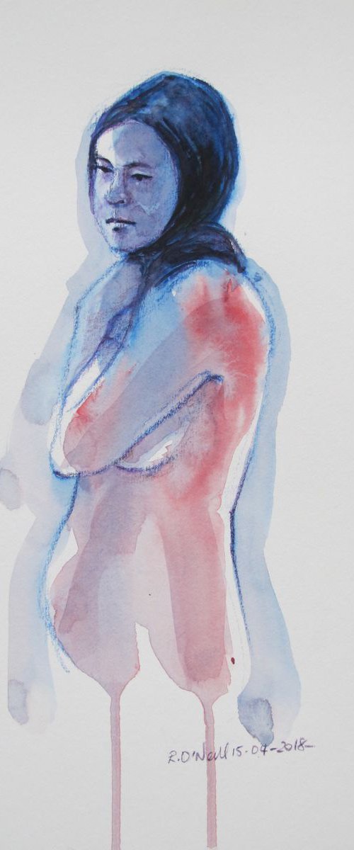 Standing female nude by Rory O’Neill