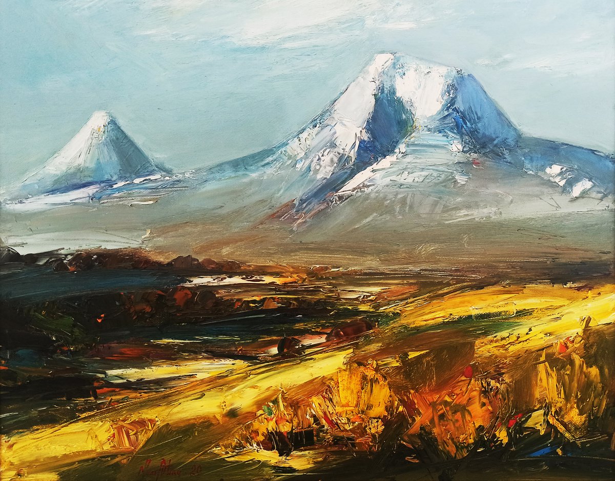 Ararat - Khor Virap 50x60cm, oil/canvas by Matevos Sargsyan