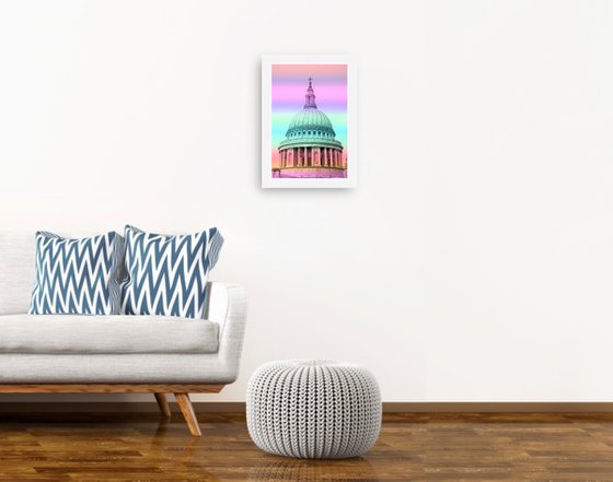St Pauls Cathedral : Colourful NO 2 1/20 8" X 12"