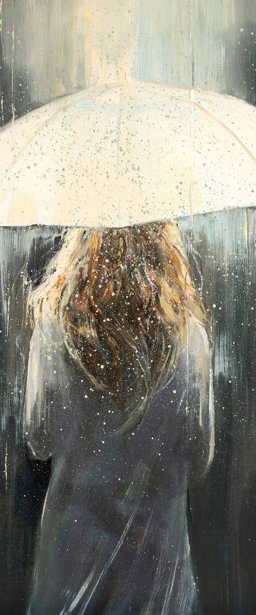 'Walking Through Rain' by Ewa Czarniecka