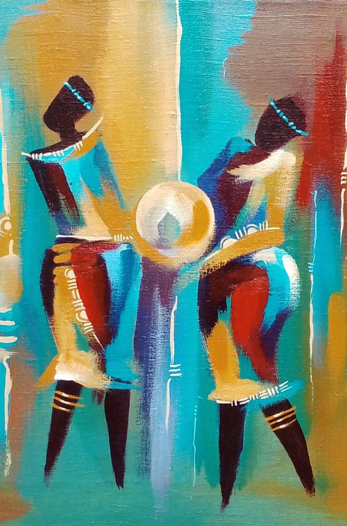 Dance of celebration by Alex Mensah