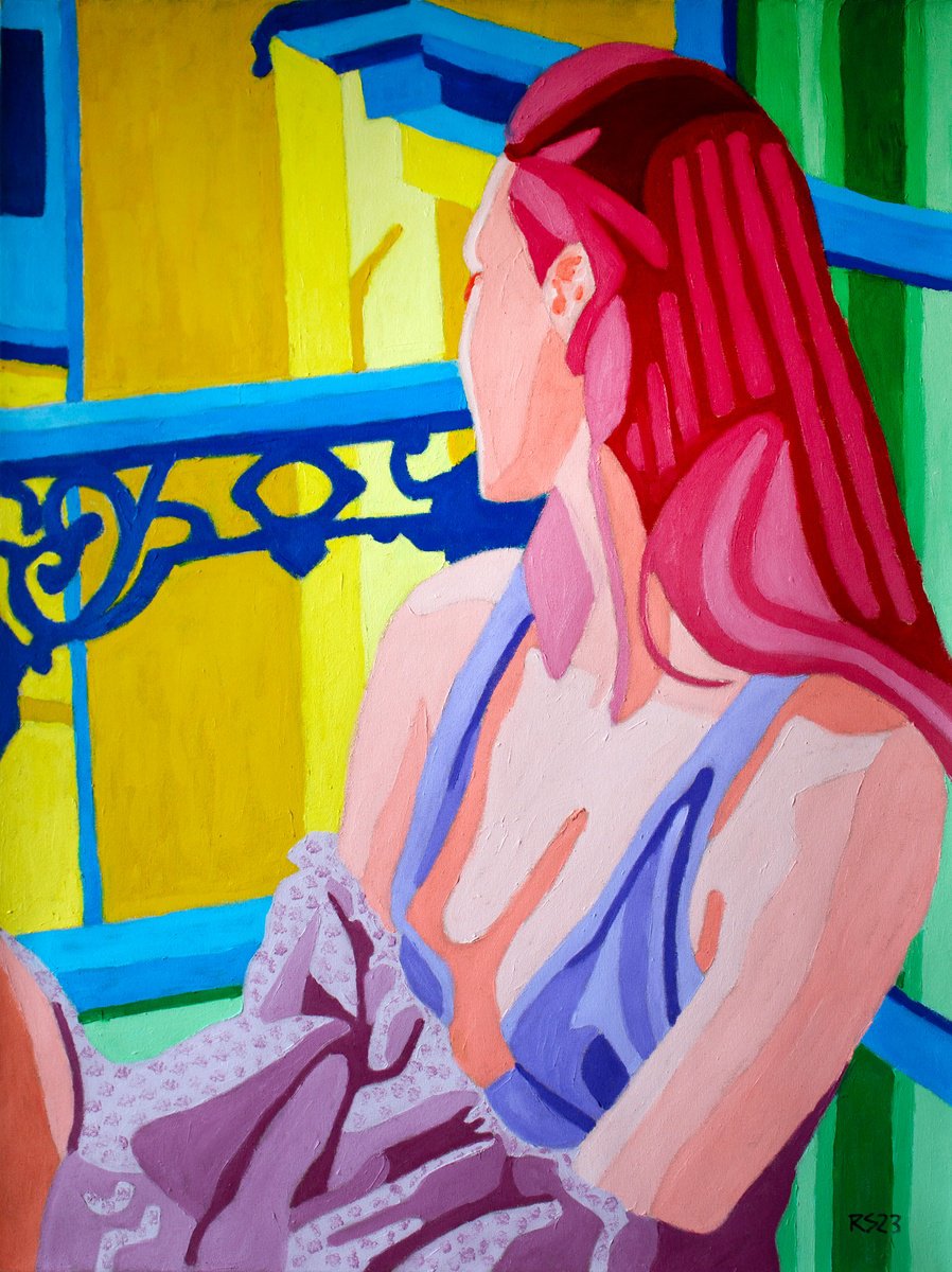 Woman and Window by Randall Steinke