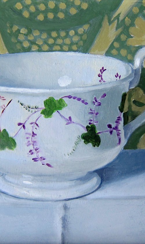 Cup with Shamrock. by Sophie Colmer-Stocker