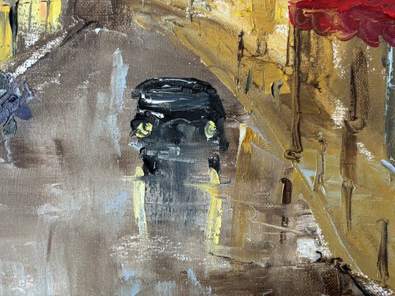 Parisian street, Eiffel tower