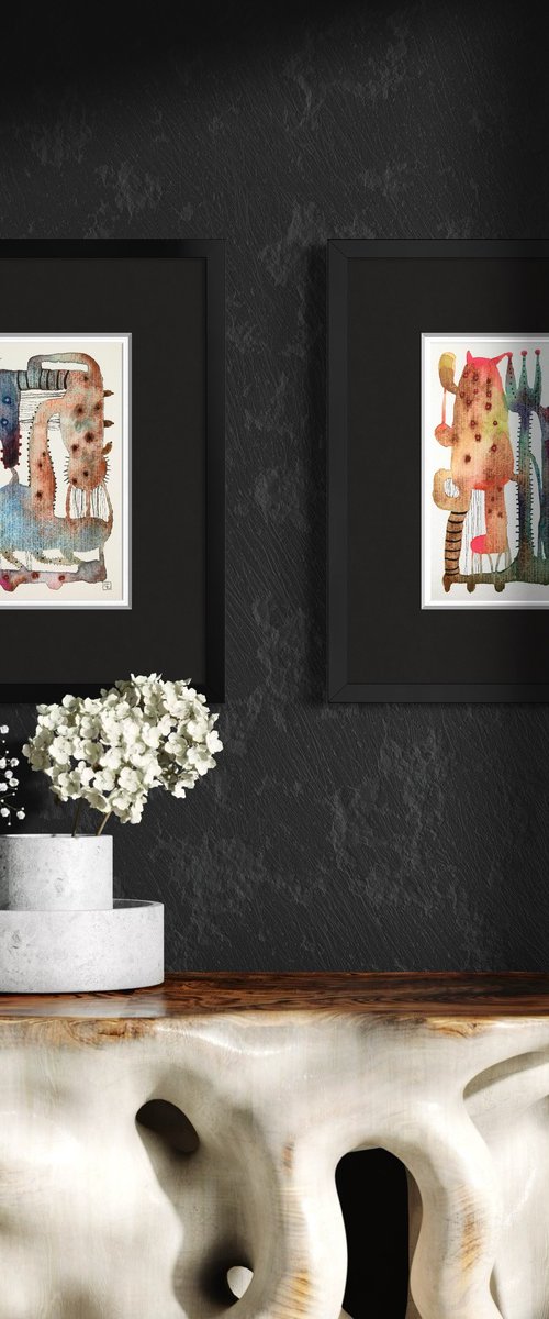 DEUX ABSTRAIT3 by Eva Fialka