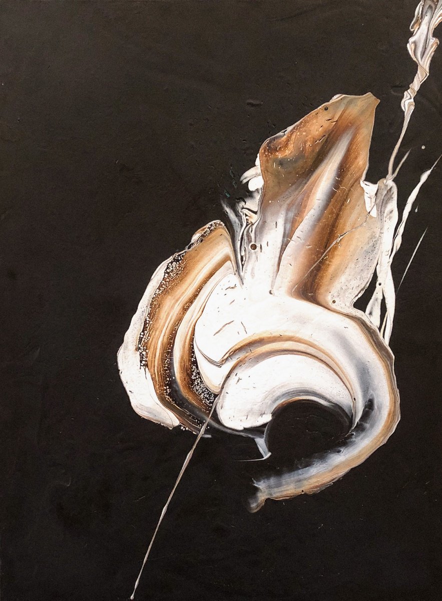 Abstract Acrylic Painting By Jean-Philippe Estebenet, 24 X 31, Tonnerre D