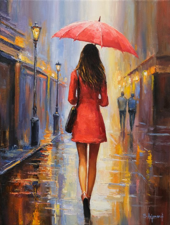 Walking in the Rainy City