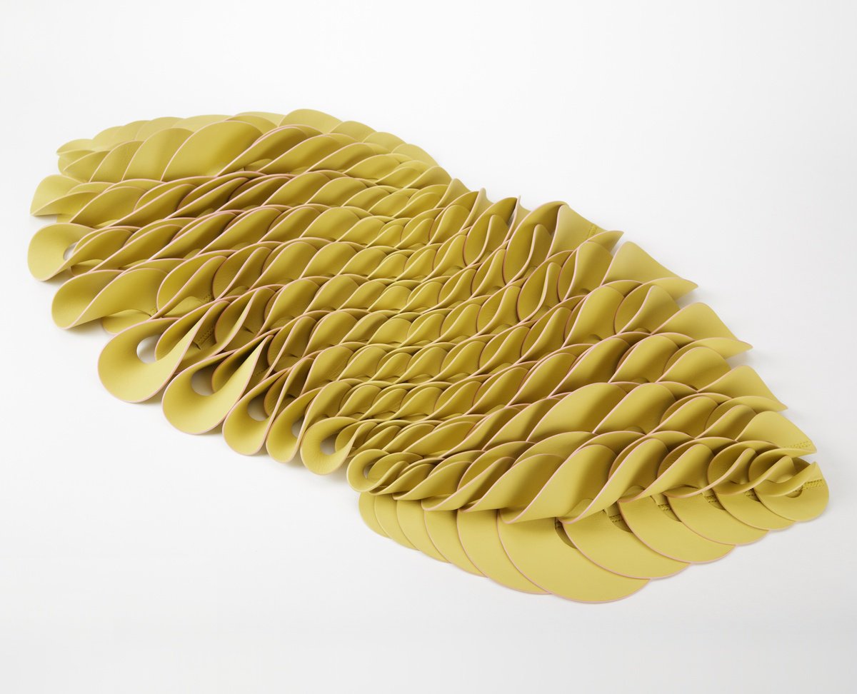 Organic Abstract Sculpture By Vanda Berecz, 47 X 3", Hover, Original Artwork