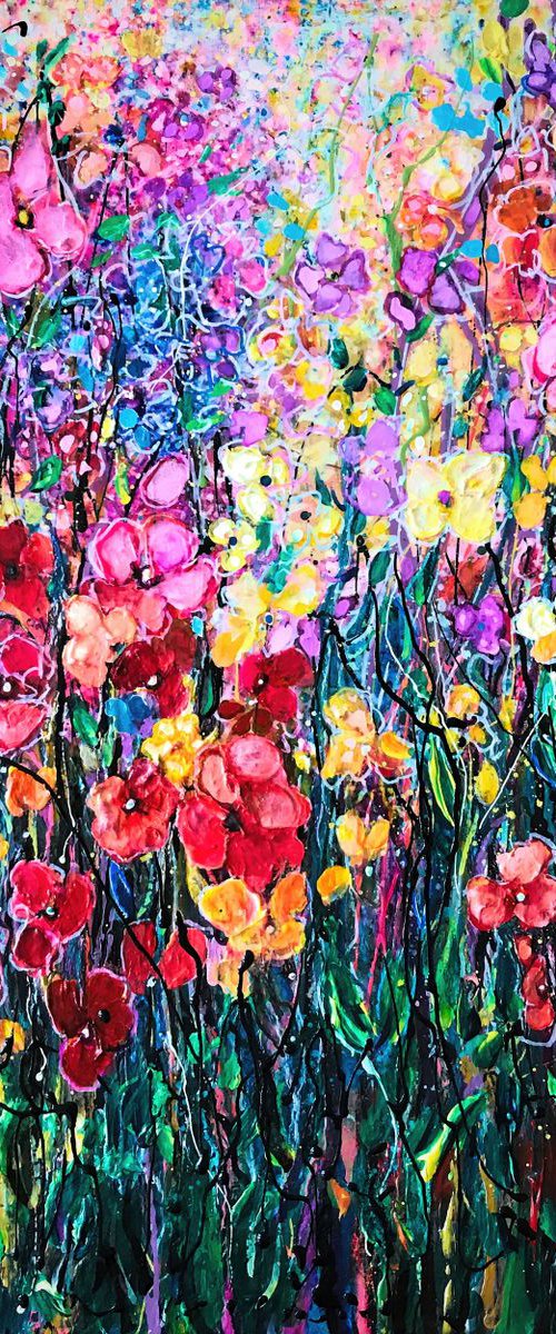 Meadow Floral  Vibes   by Olena Art by Lena Owens at OLena Art