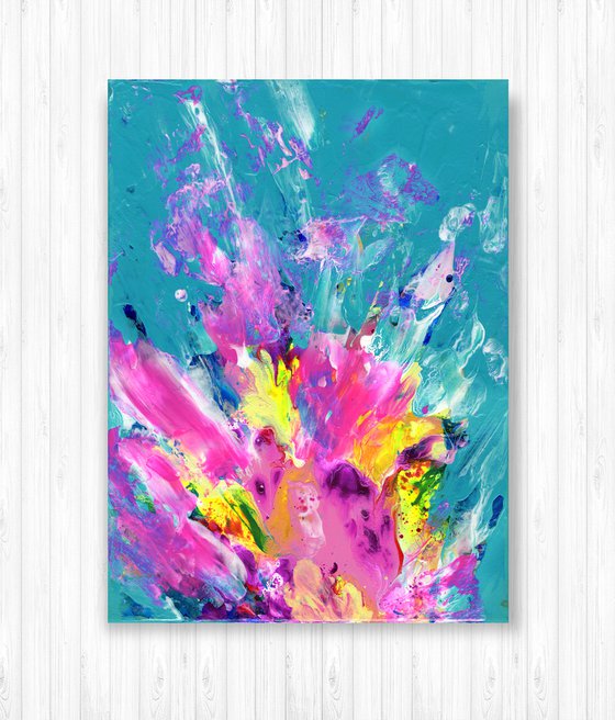 Soul's Bloom 10  - Abstract Floral Painting by Kathy Morton Stanion