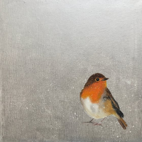 Little Robin ~ on silver