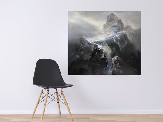 " Agartha -  On the path to Valhalla 4 "....SPECIAL PRICE !!! W 90 x H 80 cm