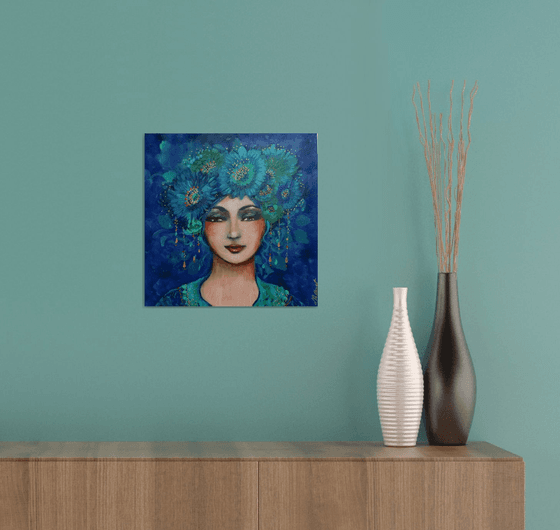 Evgenia blue 30x30cm