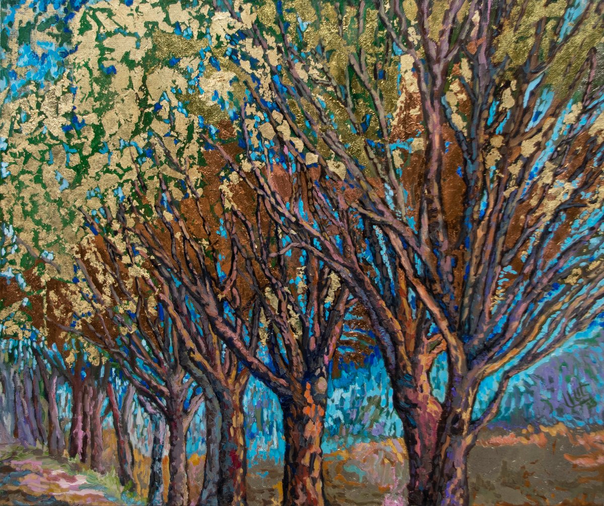 Lilit Vardanyan | Original Oil Painting | Golden Autumn | 70 X 60Cm | Artwork For Sale On Artfinder