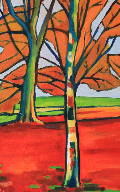 Fauvist Wood by Emma Cownie