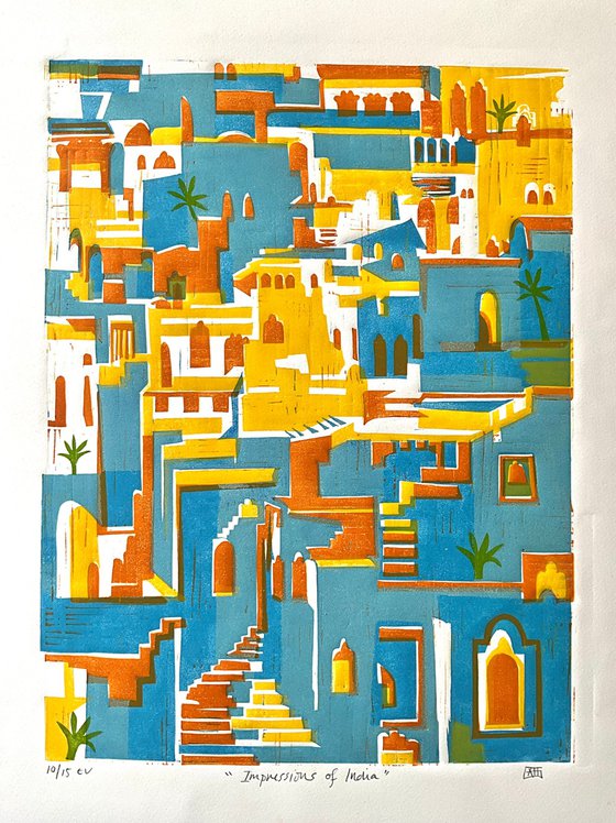 Impressions of India (Saffron)