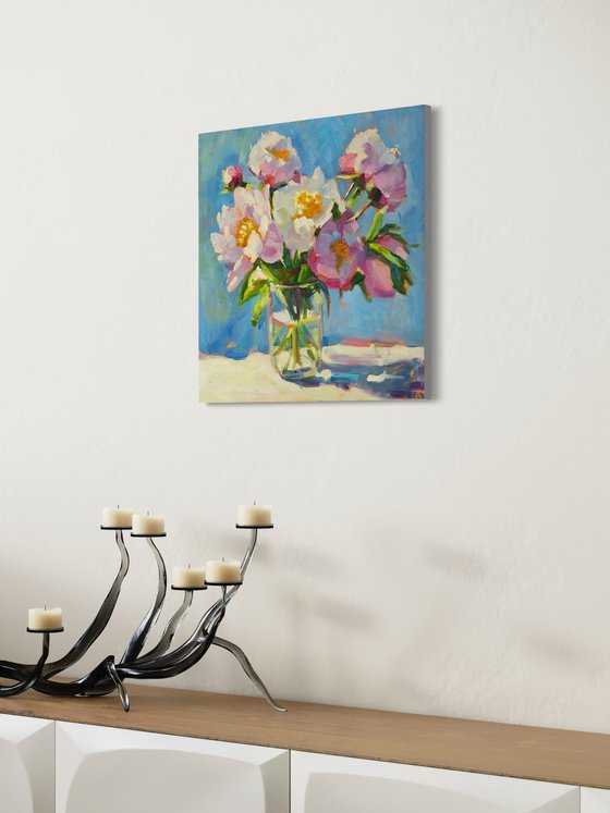 Peonies in Morning Light