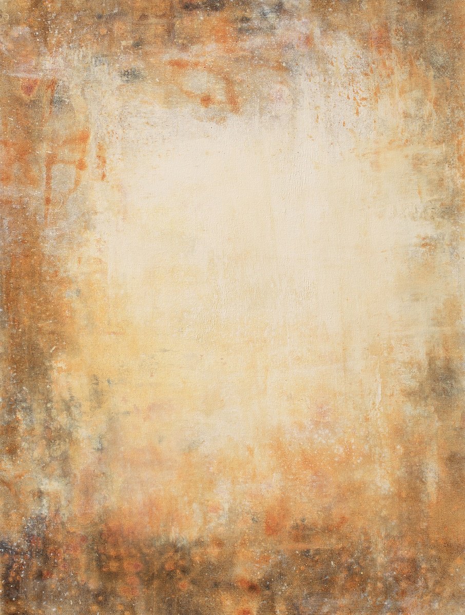 Organic Abstract Acrylic Painting By Don Bishop, 24 X 30, Fire And Earth 240306, Original Artwork