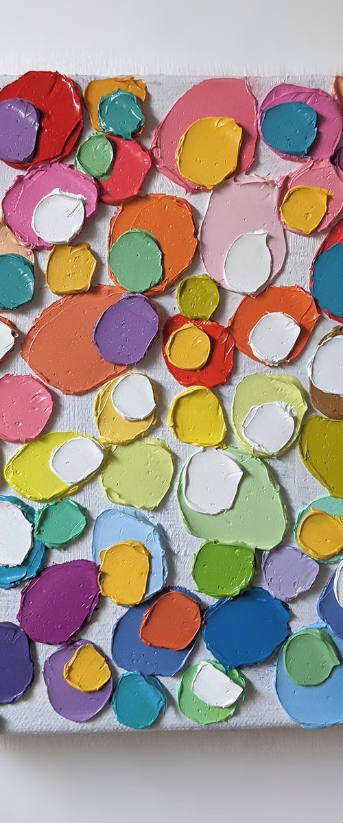 Rainbow pebbles by Paige Castile