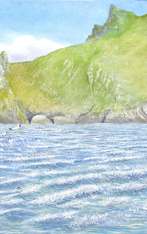 Approaching Boreray, StKilda by John Horton