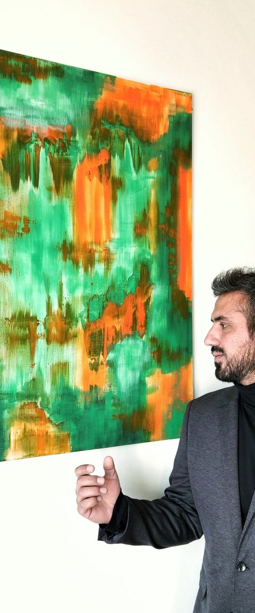 VIBRATION I - Abstract Painting by Alessandro Criscito