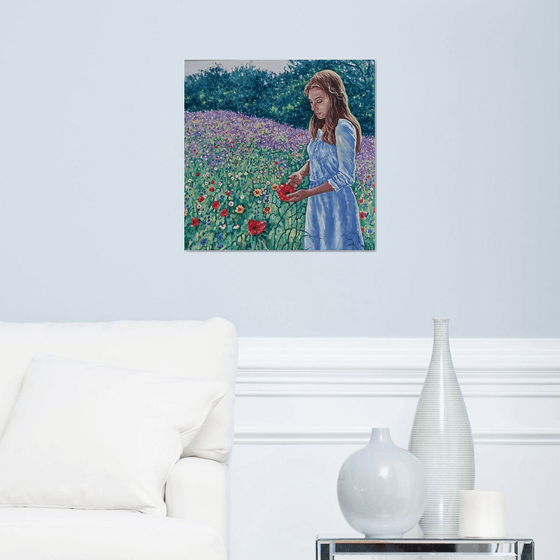 Summer Dreaming - girl in meadow