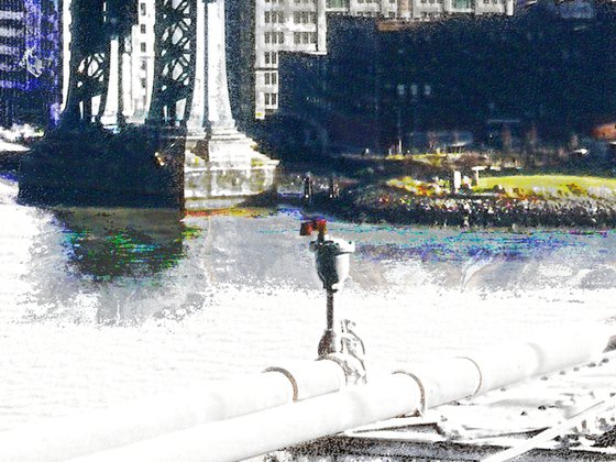 Trocitos de cielo, puente Manhattan/XL large original artwork