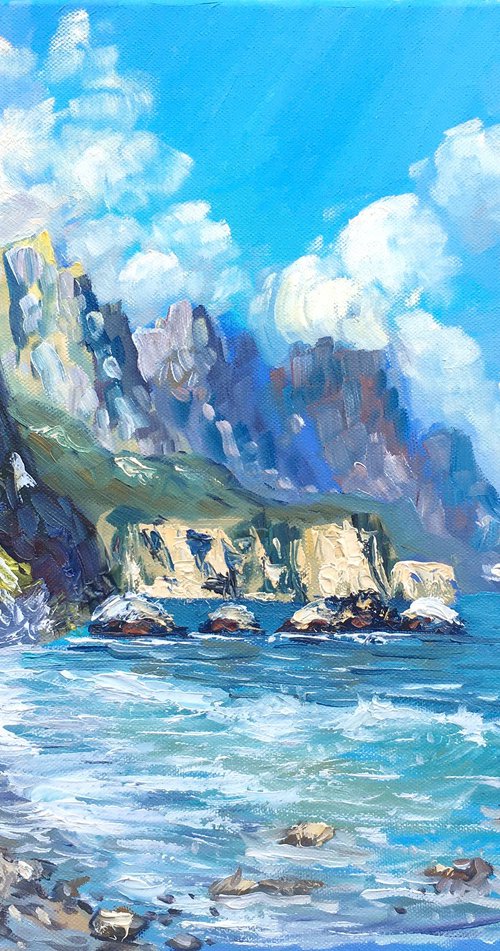 Rocky seascape by Elena Sokolova