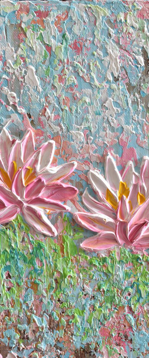 Two Water Lilies by Olga Tkachyk