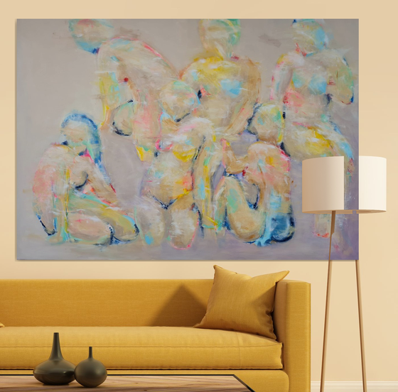 Figure study in yellow