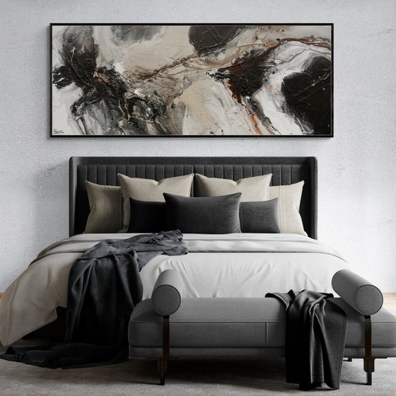 Stratosphere 200cm x 80cm Textured Abstract Art