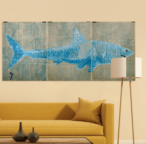 Shark. (triptych)